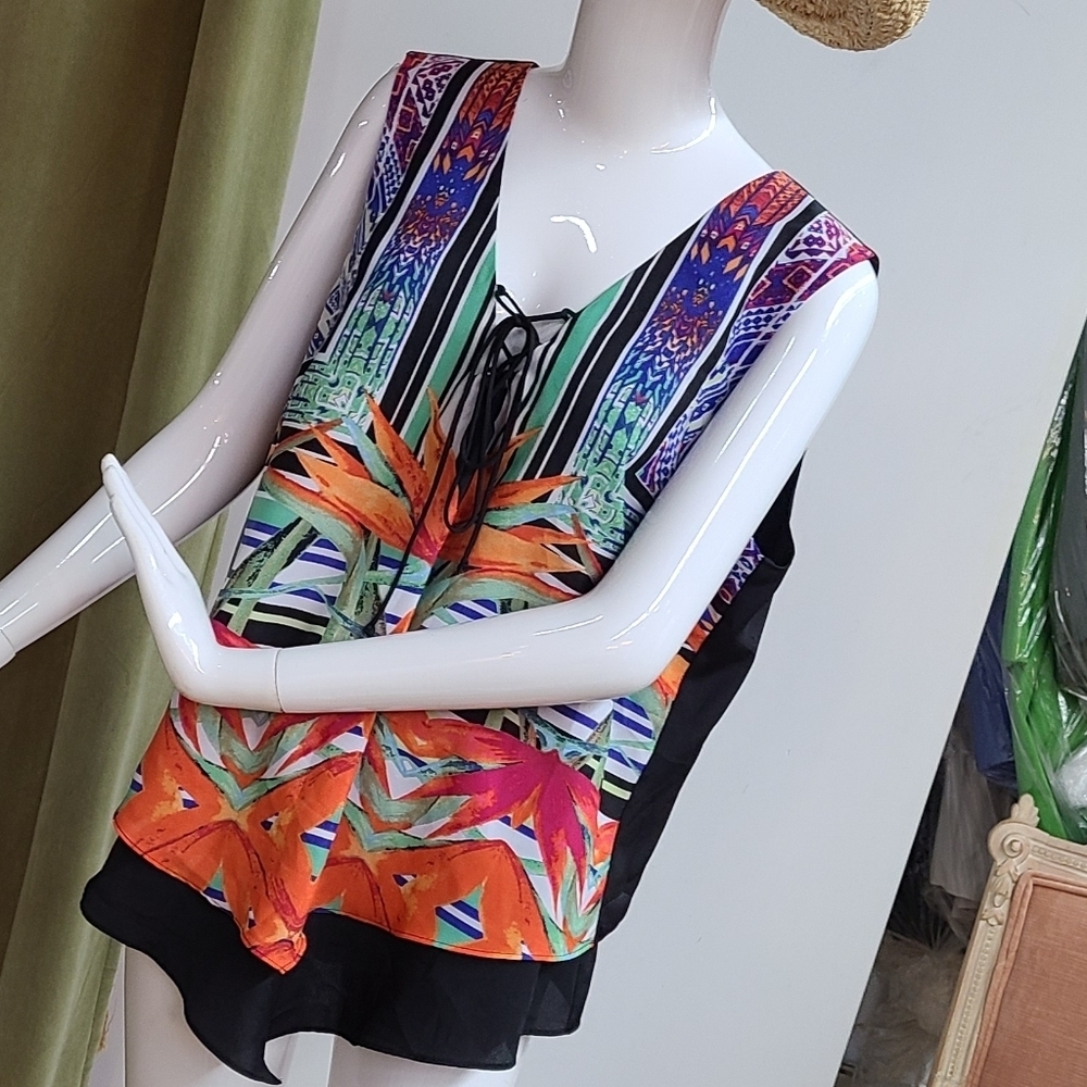Bisou Bisou Printed Tank Top